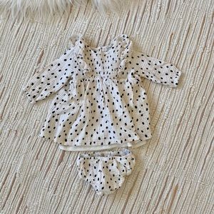 Ruffle spotted dress